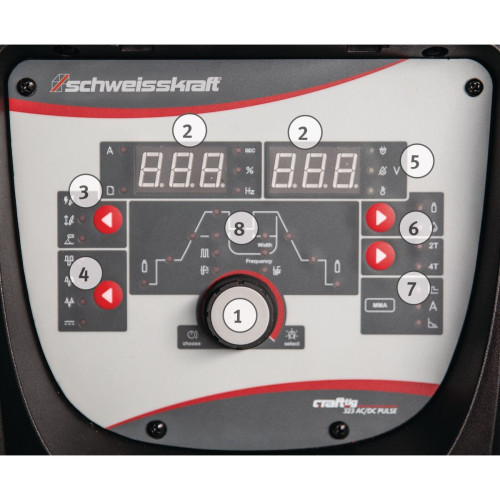 Spawarka Schweisskraft Craft-TIG 323 AC/DC Pulse - zestaw wodny - 1074323-G - Schweisskraft - 2