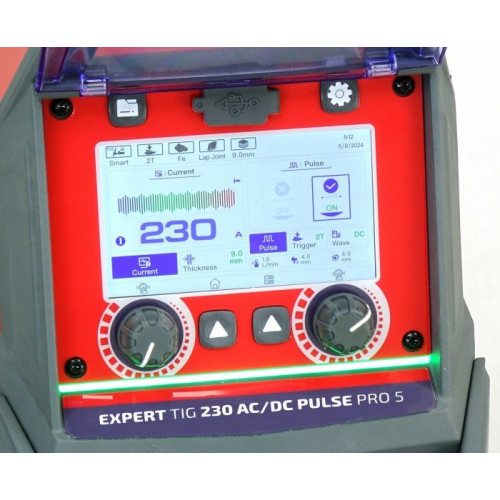 Spawarka Ideal Expert TIG 230 AC/DC PFC Pulse Pro5 LCD W - zestaw wodny - EXTIG230AC-G - Ideal - 6
