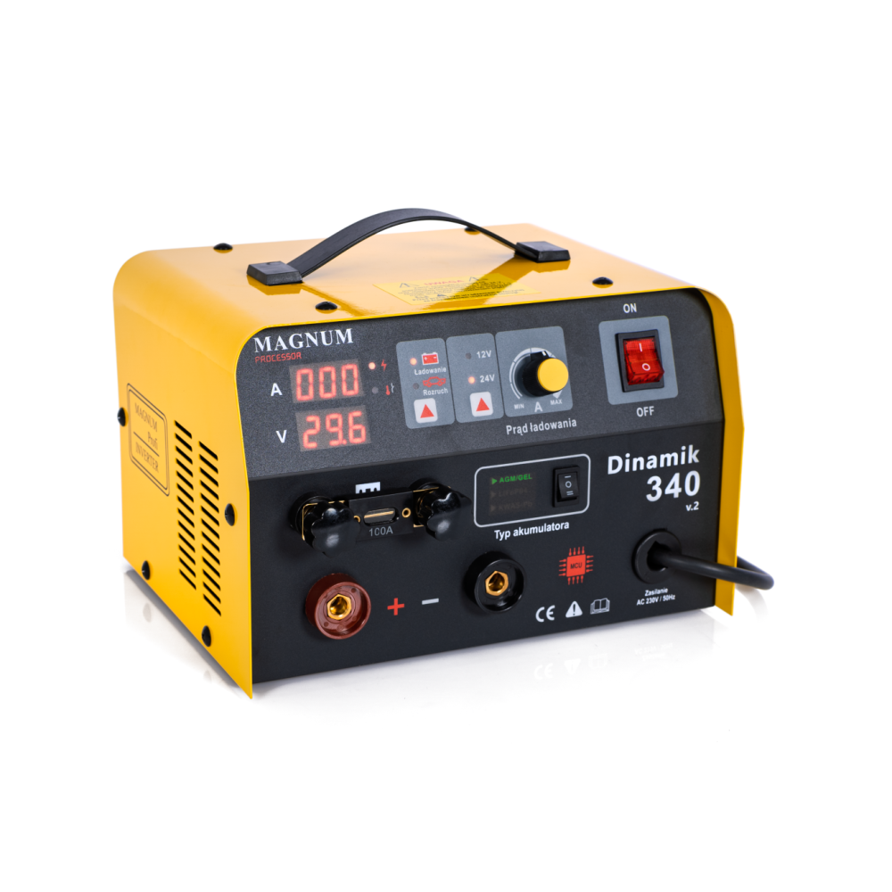 Prostownik z rozruchem Magnum Dinamik 340 v2 - U ŁR INV-340 V2 - Magnum - 2