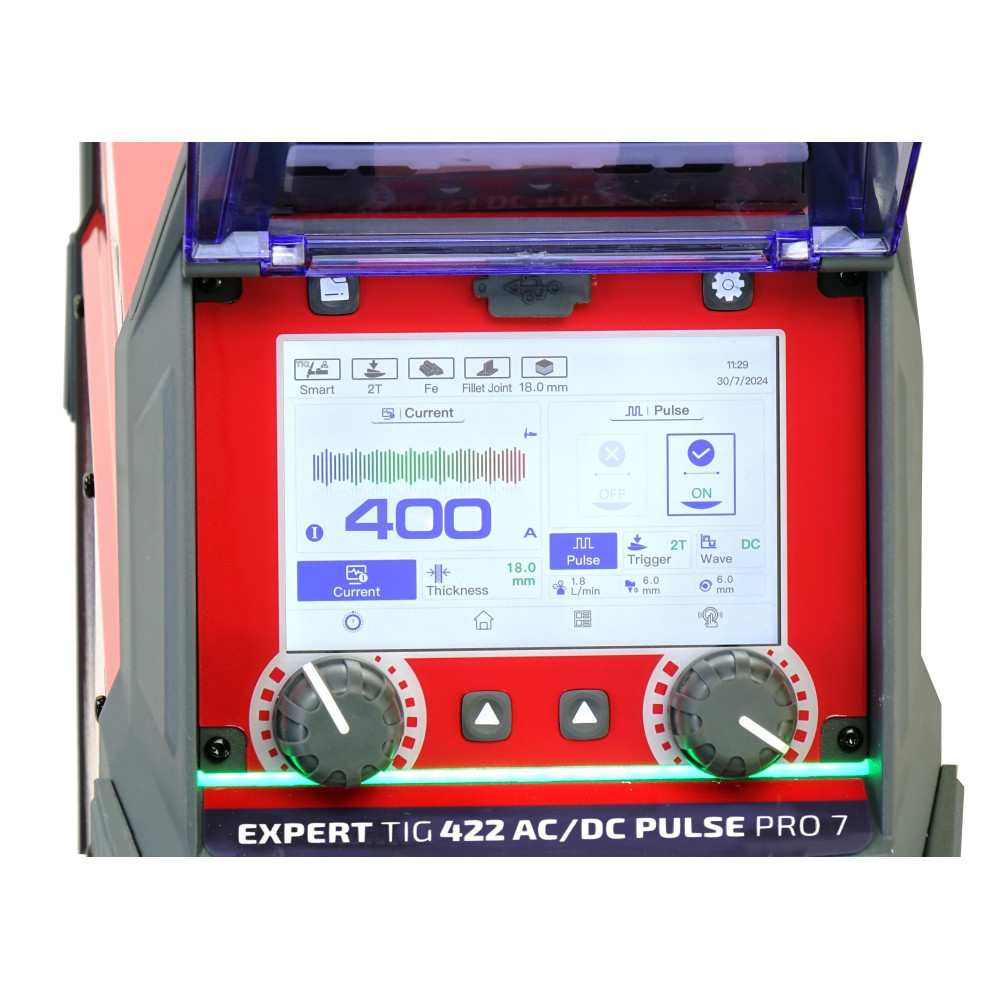 Spawarka Ideal Expert TIG 422 AC/DC Pulse Pro7 LCD - zestaw wodny - EXTIG422AC-G - Ideal - 4