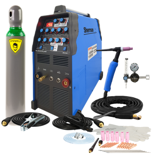 Spawarka Sherman TIG 210 AC/DC Pulse - zestaw - SINW-TIG210ACDCP-G - Sherman - 3