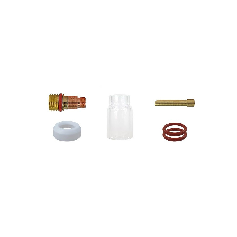 Zestaw części Pyrex (Quartz) 17/18/26 soczewka wersja krótka / 3,2 mm / Sherman - 7812139 - Sherman - 2