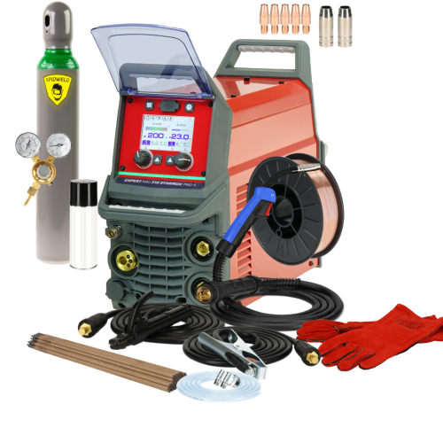 Spawarka Ideal Expert MIG 210 Synergic Pro4 LCD - zestaw - EXMIG210-G - Ideal - 5