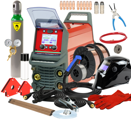Spawarka Ideal Expert MIG 210 Synergic Pro4 LCD - zestaw - EXMIG210-G - Ideal - 3