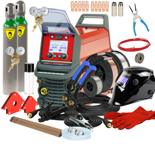 Spawarka Ideal Expert MIG 210 Synergic Pro4 LCD - zestaw - EXMIG210-G - Ideal - 2