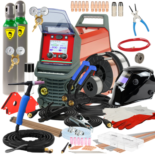Spawarka Ideal Expert MIG 210 Synergic Pro4 LCD - zestaw - EXMIG210-G - Ideal - 1