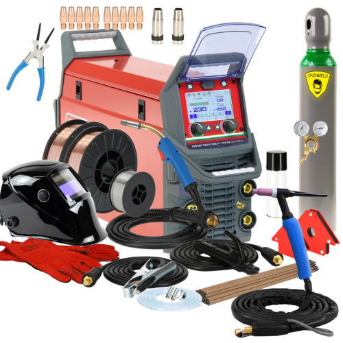 Spawarka Ideal Expert Multi 230 PFC Pulse 4in1 Pro5 - zestaw - EXMULTI230V2-G - Ideal - 3