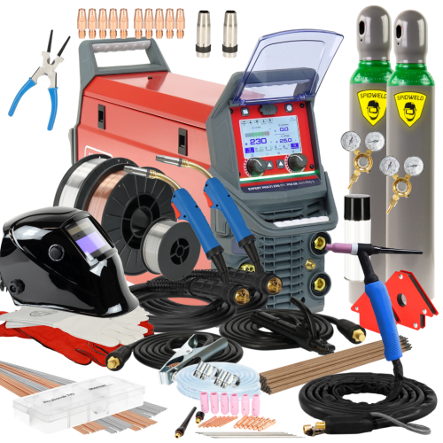 Spawarka Ideal Expert Multi 230 PFC Pulse 4in1 Pro5 - zestaw - EXMULTI230V2-G - Ideal - 1