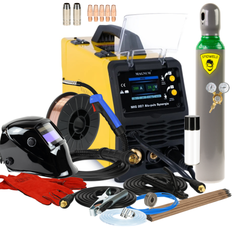 Spawarka Magnum MIG 207 Alu-Puls Synergia - zestaw - U MI 207 ALSY-G - Magnum - 4