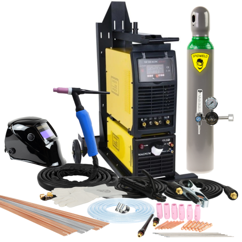Spawarka Magnum TIG THF 354 W AC/DC Digital Puls - zestaw wodny - U I THF354W 8-G - Magnum - 1