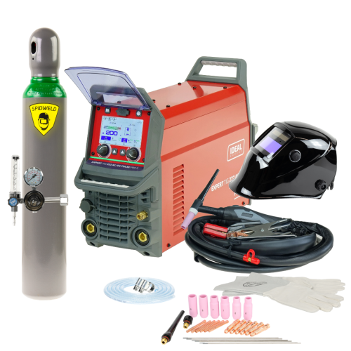 Spawarka Ideal Expert TIG 222 AC/DC PFC Pulse Pro5 LCD - zestaw | EXTIG222AC