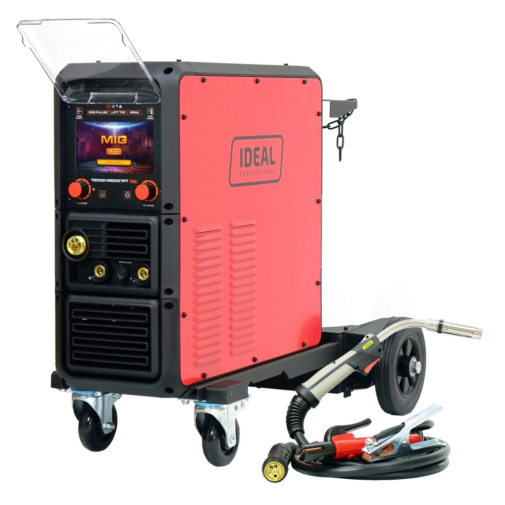 Spawarka Ideal Tecnomig 337 Pulse Synergic LCD + wózek - zestaw | TMIG337PT