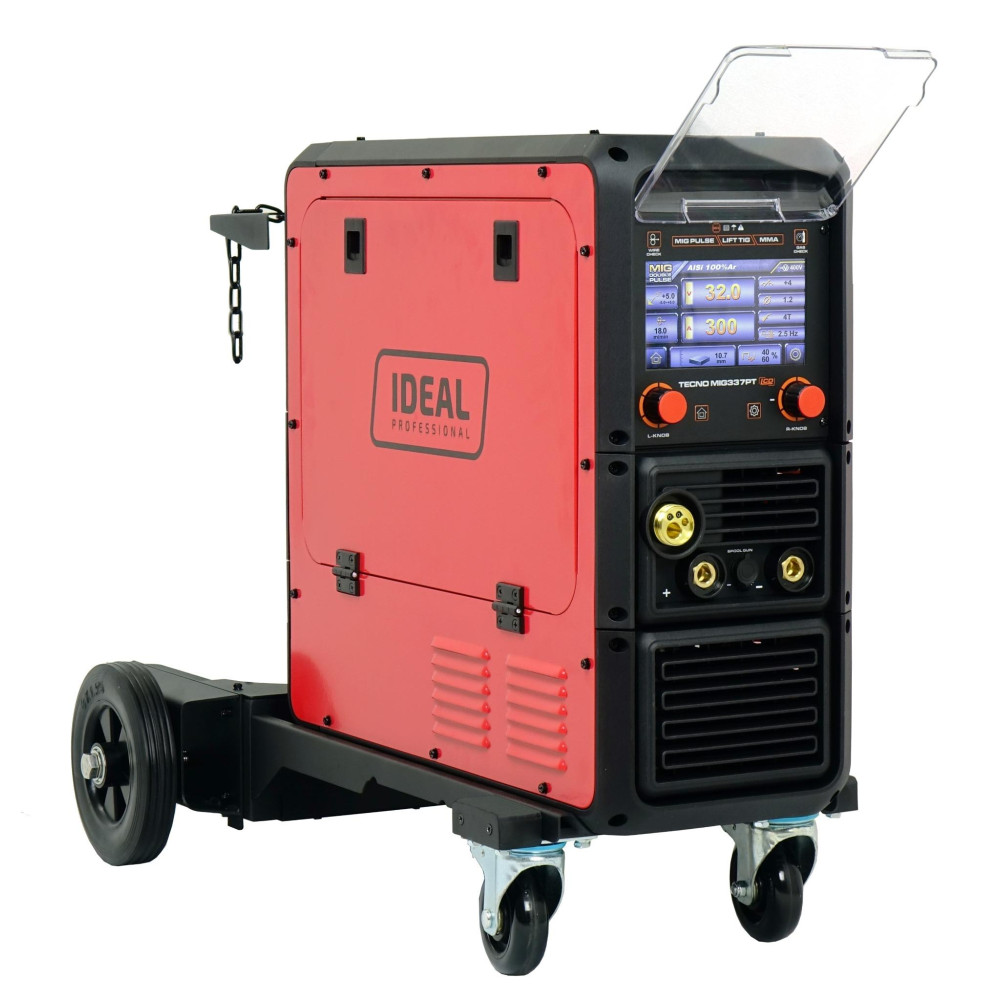 Spawarka Ideal Tecnomig 337 Pulse Synergic LCD + wózek - zestaw | TMIG337PT