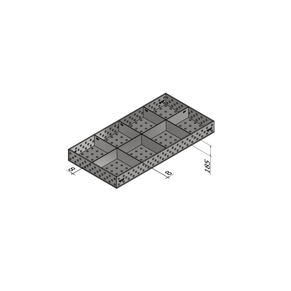 Stół spawalniczy Metalpoint System16 2000x1000x200 mm | S21