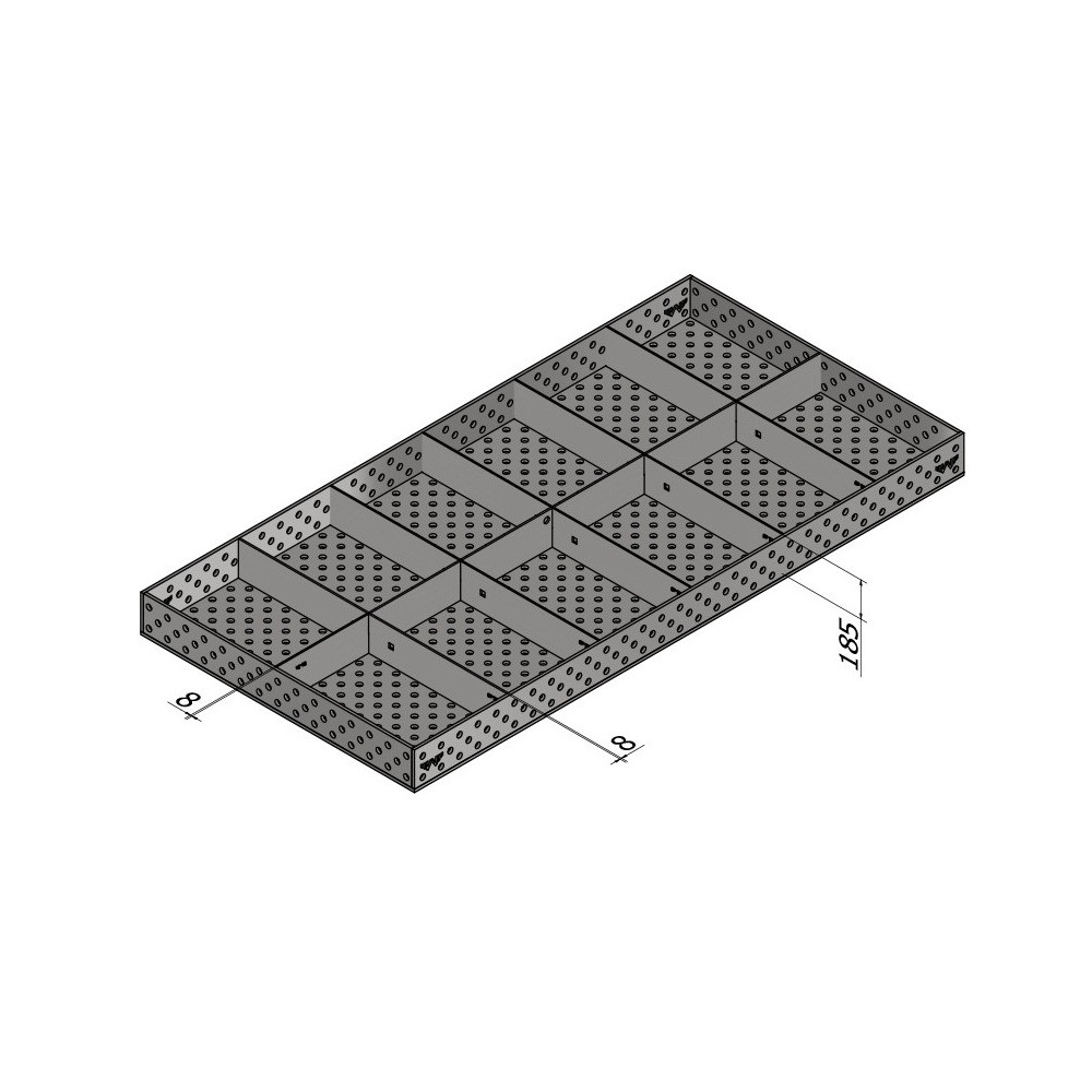 Stół spawalniczy Metalpoint System16 3000x1500x200 mm | S4