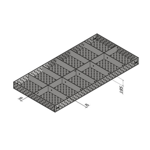Stół spawalniczy Metalpoint System16 3000x1500x200 mm | S4