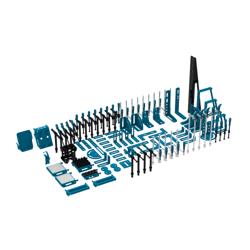 Zestaw akcesoriów XL (134 el.) do stołów spawalniczych + duży wózek / GPPH - TOOL_SET_XL_TTL-G - GPPH - 1