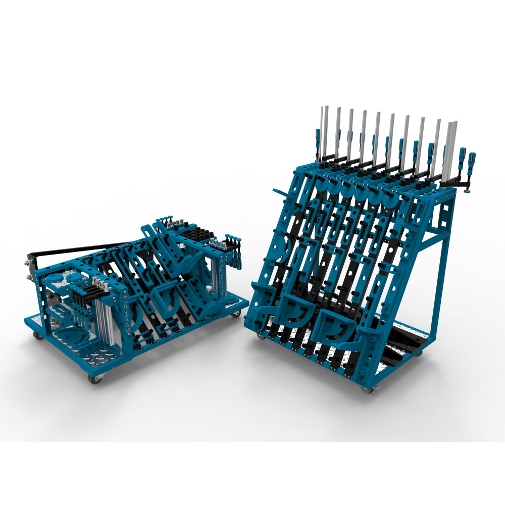 Duży wózek narzędziowy do stołów spawalniczych / GPPH - TOOL_TROLLEY_L-G - GPPH - 2