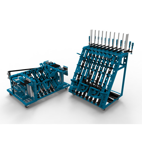 Duży wózek narzędziowy do stołów spawalniczych / GPPH - TOOL_TROLLEY_L-G - GPPH - 2
