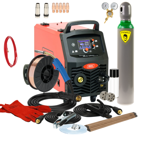 Spawarka Ideal Tecnomig 254/2 Pulse LCD - zestaw | TMIG254PLCD