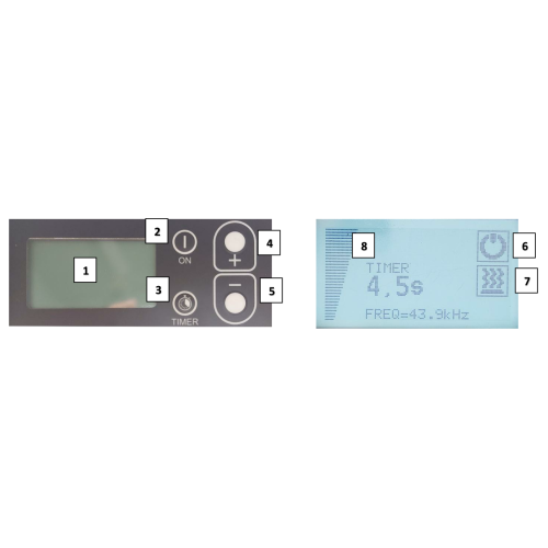 Podgrzewacz indukcyjny Teknel Inductor Firefox BFH500 LCD Cu | BFH500-LCD-CU