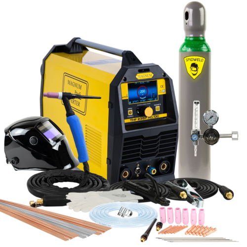 Spawarka Magnum TIG THF 235 Puls AC/DC LCD - zestaw - U I THF235P LCD-G - Magnum - 1
