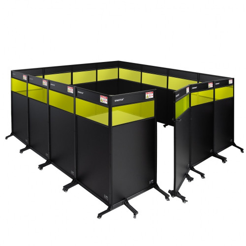 Zabudowa z podglądem stanowiska do spawania laserowego Spartus Protect | SP050-50-55KV