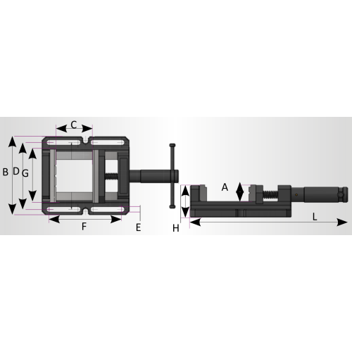 Imadło maszynowe Optimum BMP 130 | 3052613