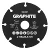 Tarcza tnąca 115 mm do drewna i tworzyw sztucznych Graphite - 55H697 - Graphite - 1