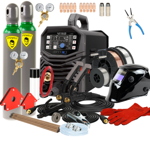 Spawarka Spartus EasyMIG 210 LED - zestaw | EASYMIG210LED-PAK-15-3-G
