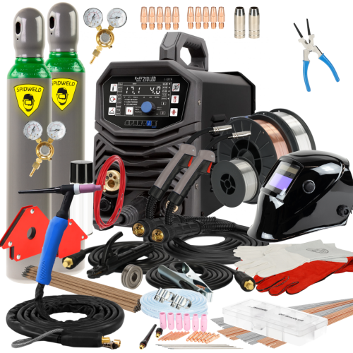Spawarka Spartus EasyMIG 210 LED - zestaw | EASYMIG210LED-PAK-15-3-G