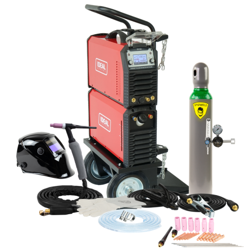 Spawarka Ideal Expert TIG 220 AC/DC Pulse W LCD - zestaw wodny | EXTIG220AWLCD