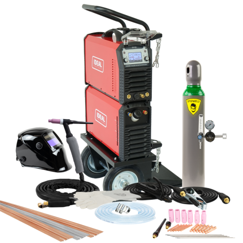 Spawarka Ideal Expert TIG 220 AC/DC Pulse W LCD - zestaw wodny | EXTIG220AWLCD