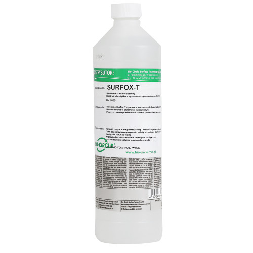 Płyn do czyszczenia stali nierdzewnej GreeNox T ( Surfox-T) / 1 litr | 7813377