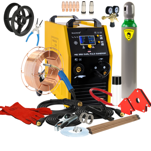Spawarka Magnum MIG 352 Dual Puls Synergia - zestaw | U MI 352 DP SYN