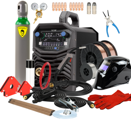 Spawarka Spartus EasyMIG 210 Pulse - zestaw | EASYMIG210P-PAK-15-3