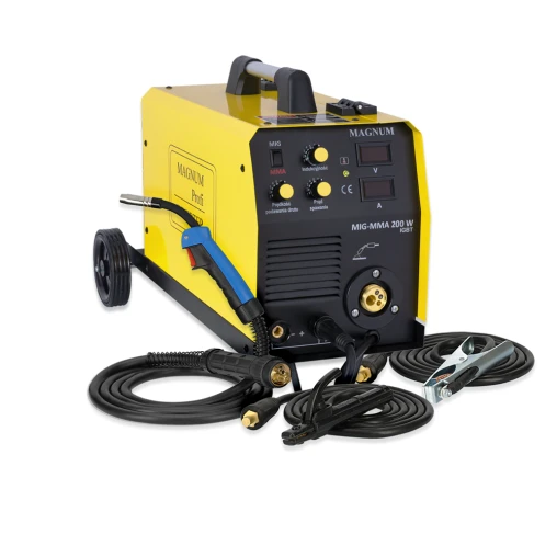 Spawarka Migomat Magnum MIG 200 W MMA IGBT - zestaw | U MI 200W MMA-G