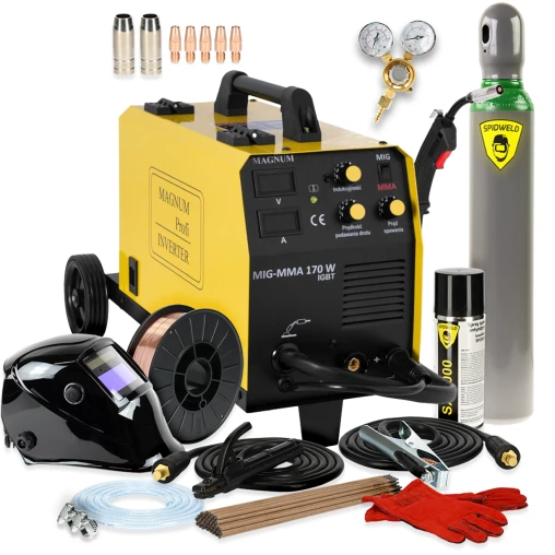 Spawarka Magnum MIG 170 W MMA IGBT - zestaw | U MI 170W MMA-G