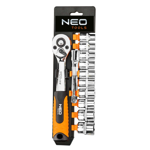 Zestaw kluczy nasadowych 1/2" CrV 12 el. Neo Tools - 08-654 - NEO Tools - 1