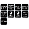 Latarka akumulatorowa LED Neo Tools USB 500 lm / 950 m - 99-070 - NEO Tools - 12