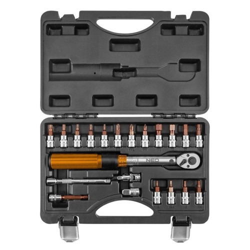 Klucz dynamometryczny 1/4" Neo Tools - zestaw - 08-821 - NEO Tools - 2