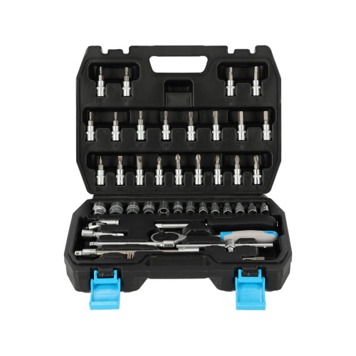 Zestaw kluczy nasadowych 1/4" 46 el. Mega - 58046 - Mega - 2