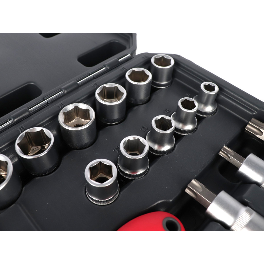 Zestaw kluczy nasadowych 1/2" 56 el. Proline - 58856 - Proline - 5