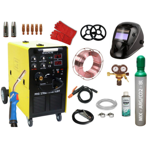 Spawarka Magnum MIG 270 W MMA IGBT - zestaw - U MI 270 WIGB-G - Magnum - 1