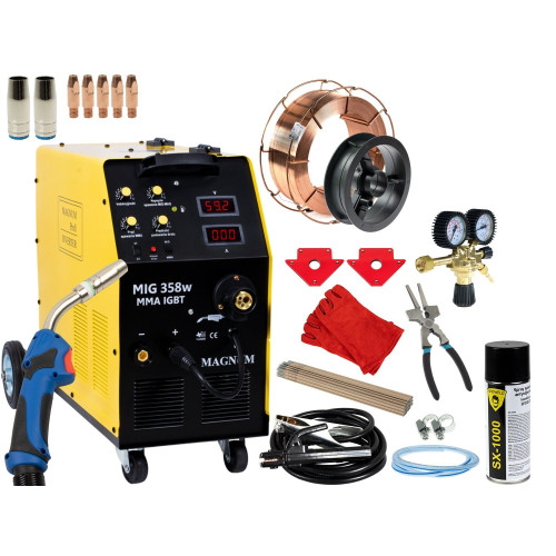 Spawarka Magnum MIG 358 W MMA IGBT - zestaw - U MI 358W MMA-G - Magnum - 3
