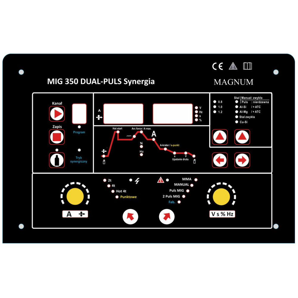 Spawarka Magnum MIG 350 Dual Puls Synergia - zestaw - U MI 350 PULS-G - Magnum - 7