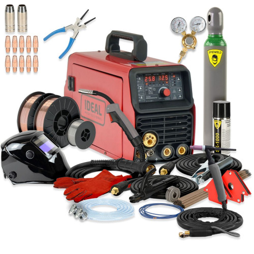 Spawarka Ideal Tecnomig 203 Synergic VRD + TIG - zestaw - TMIG203MMATIG-G - Ideal - 3