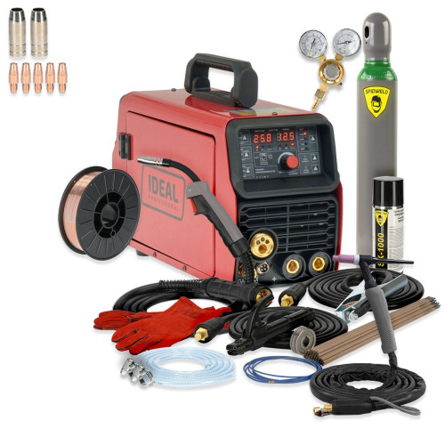 Spawarka Ideal Tecnomig 203 Synergic VRD + TIG - zestaw - TMIG203MMATIG-G - Ideal - 5