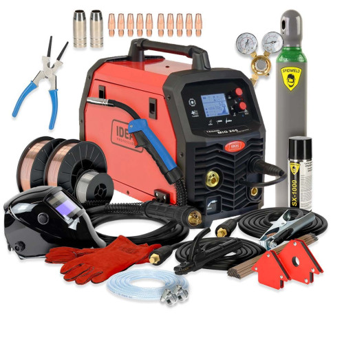 Spawarka Ideal Tecnomig 205 LCD Synergic v2 - zestaw - TMIG205LCDV2-G - Ideal - 4